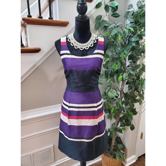 H&M Women's Multicolor Cotton Scoop Neck Sleeveless Casual Knee Length Dress 8 - Picture 1 of 12